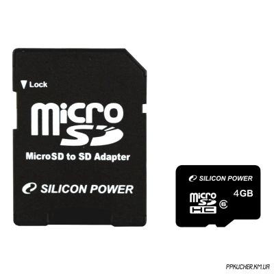 Лот: 4459689. Фото: 1. Карта памяти Micro SDHC Silicon... Карты памяти