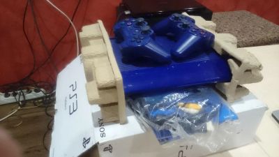 Лот: 6133719. Фото: 1. ps3 super slim 500гб. 9 дисков... Игровые приставки, консоли