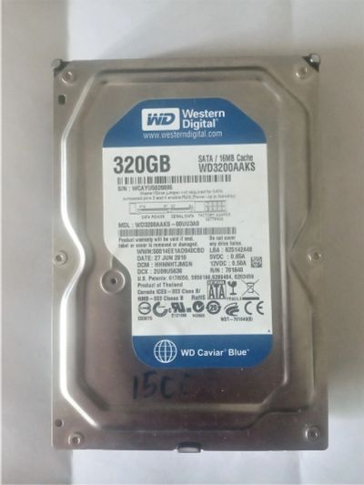 Лот: 15654535. Фото: 1. Жёсткий диск 320 гб. Жёсткие диски (HDD)