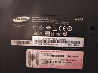 Лот: 17487757. Фото: 1. Ноутбук Samsung R525 ( на чапчасти... Ноутбуки