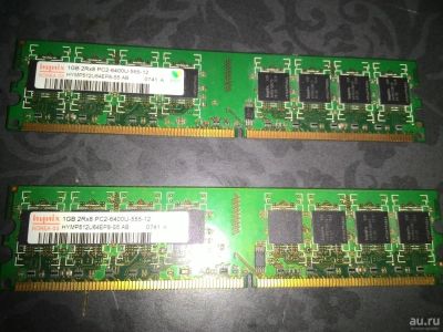 Лот: 8911924. Фото: 1. 2*1 гб Hynix PC-6400. Оперативная память