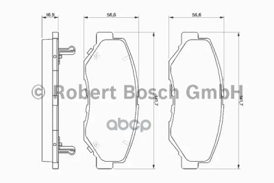 Лот: 14078491. Фото: 1. Колодки тормозные дисковые Bosch... Другое (автозапчасти)