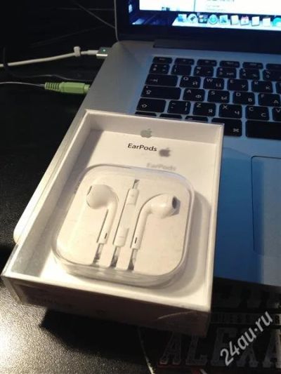 Лот: 2574589. Фото: 1. Apple Earpods [MD827ZM/A] (Оригинал... Красноярск