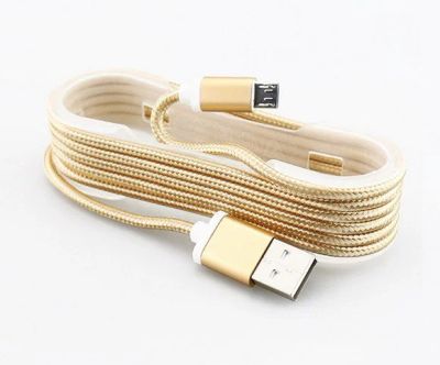 Лот: 9526616. Фото: 1. Шнур Кабель mikro USB 1,5m нейлоновая... Дата-кабели, переходники