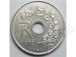 Лот: 353242. Фото: 1. Дания. 25 оре 1972г. (2). Европа