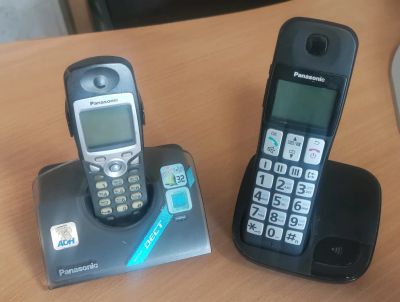Лот: 25404771. Фото: 1. Радиотелефон Panasonic с дополнительной... DECT и радиотелефоны