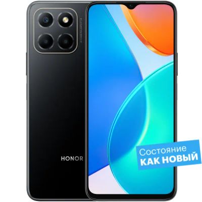 Лот: 22221452. Фото: 1. Смартфон HONOR X6 64GB Полночный... Смартфоны