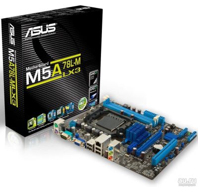 Лот: 11283958. Фото: 1. Комплект ASUS M5A7BL-M LX3 процессор... Материнские платы