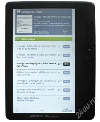 Лот: 2859866. Фото: 1. archos 7od ereader 4gb. Электронные книги