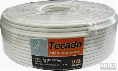 Лот: 15973901. Фото: 1. Каб. антенный TECADO RG-58 100м. Провода, кабели