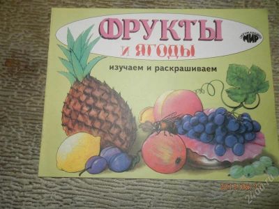 Лот: 2889460. Фото: 1. тематическая раскраска Фрукты... Другое (детям и родителям)