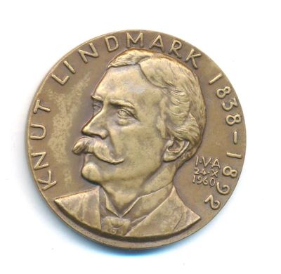 Лот: 21766720. Фото: 1. Швеция 1960 Медаль Кнут Линдмарк... Юбилейные