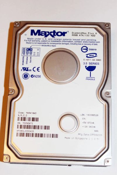 Лот: 11244460. Фото: 1. HDD Maxtor 80gb ide. Жёсткие диски (HDD)