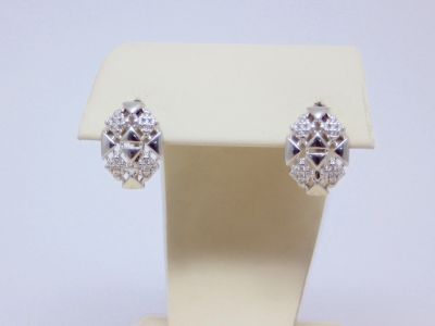 Лот: 14218456. Фото: 1. СЕРЕБРЯНЫЕ СЕРЬГИ 2,95 ГРАММ. Серьги, каффы