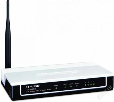 Лот: 1423353. Фото: 1. ADSL2+ маршрутизатор TP-Link TD-W8901G. Проводные модемы