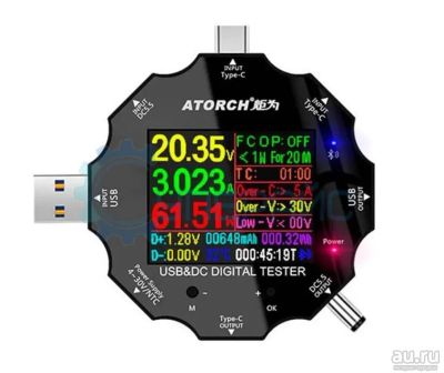 Лот: 8433684. Фото: 1. AToRCH UD18 USB 3.1, 18 в 1 -... Контрольно-измерительное оборудование