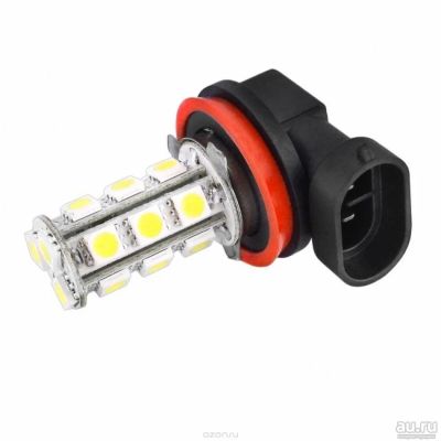 Лот: 9105945. Фото: 1. Лампа фары H11 12в 18 SMD5050... Оптика и освещение