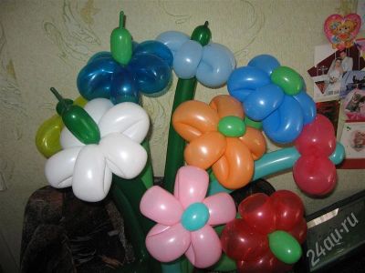 Лот: 444569. Фото: 1. Цветы из шаров. Воздушные шары