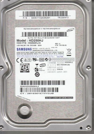 Лот: 11468822. Фото: 1. Жесткий диск Samsung SpinPoint... Жёсткие диски (HDD)