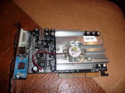 Лот: 2071114. Фото: 1. Видеокарта Nvidia FX5200. 128Mb... Видеокарты
