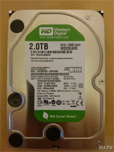 Лот: 8831249. Фото: 1. Жёсткий диск Western Digital Caviar... Жёсткие диски (HDD)