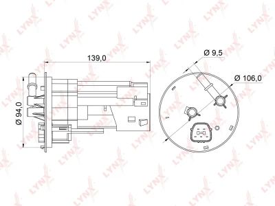 Лот: 13357276. Фото: 1. Lynx LF-541M Топливный фильтр. Расходные материалы