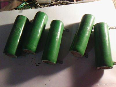 Лот: 3436341. Фото: 1. 1пэв-50вт 24ом цена за 5шт подойдут... Резисторы