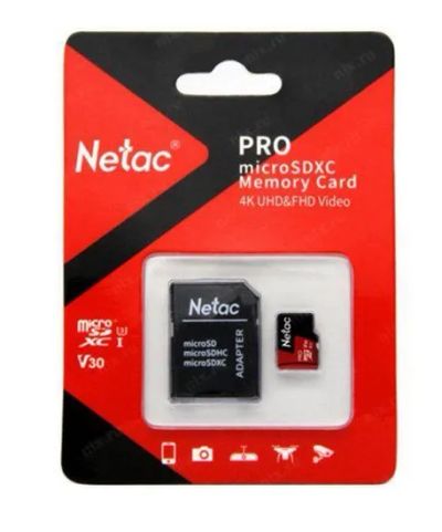 Лот: 25710513. Фото: 1. Карта памяти MicroSDXC 512Gb Netac... Карты памяти