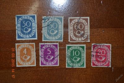 Лот: 5517109. Фото: 1. Марки Германии 1951г. Почтовый... Марки