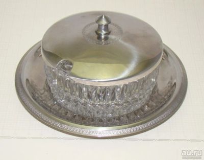 Лот: 17817388. Фото: 1. Brevettate икорница винтажная... Фарфор, керамика