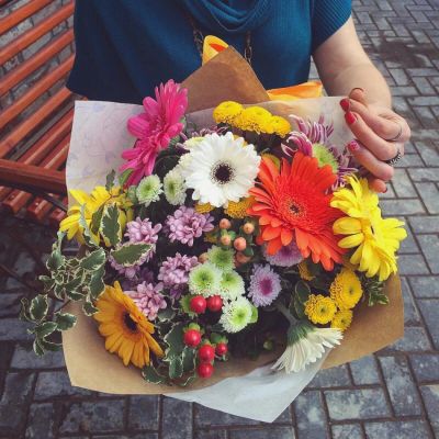 Лот: 7497504. Фото: 1. Сборный букет. Цветы на Щорса... Свежие цветы