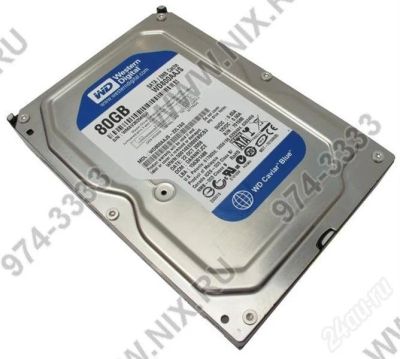 Лот: 320093. Фото: 1. HDD 80 Gb SATA-II Western Digital... Жёсткие диски (HDD)