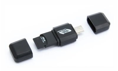 Лот: 18419510. Фото: 1. Кардридер Card reader MicroUSB... Картридеры