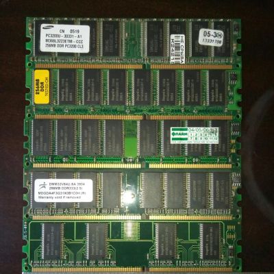 Лот: 11500640. Фото: 1. Оперативная память DDR 5 штук... Оперативная память