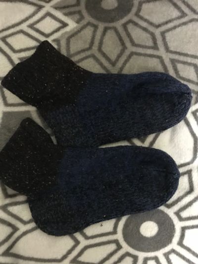 Лот: 21378451. Фото: 1. 312-11/2024 Носки теплые темно-синие... Чулочно-носочные изделия
