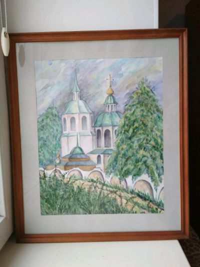Лот: 11311328. Фото: 1. Картина "Енисейск. Мужской монастырь... Картины, рисунки