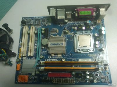 Лот: 13631021. Фото: 1. Комплект: Материнская плата Gigabyte... Комплекты запчастей