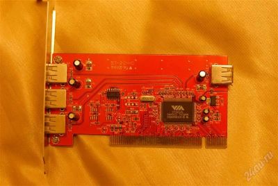 Лот: 1151738. Фото: 1. Продам PCI контроллер USB2.0. Платы расширения, контроллеры, доп. порты