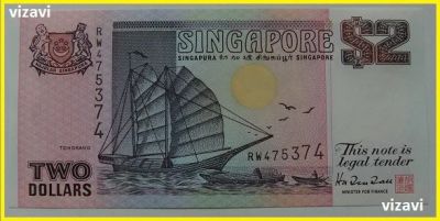 Лот: 15645383. Фото: 1. Сингапур 2 доллара 1997, в обороте... Азия