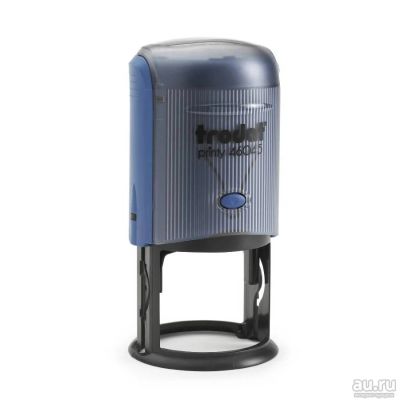 Лот: 14020091. Фото: 1. Trodat 46045 (d 45 мм) цвет синий... Печати, штампы, оснастки