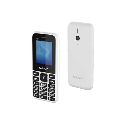 Лот: 25541716. Фото: 1. Сотовый Maxvi C27 White 2sim/1... Кнопочные мобильные телефоны