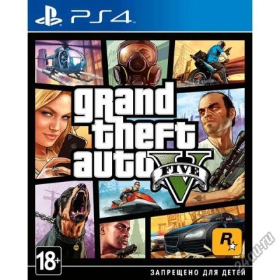 Лот: 4876792. Фото: 1. GTA 5 Grand Theft Auto V для PS4... Игры для консолей