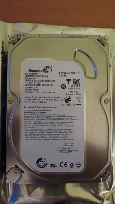 Лот: 13384841. Фото: 1. Жесткий диск Seagate ST3320413AS... Жёсткие диски (HDD)