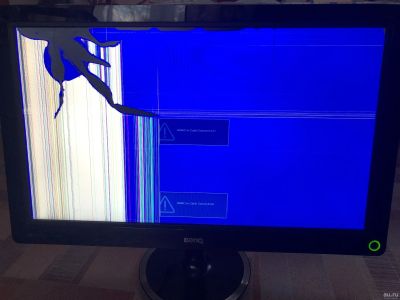 Лот: 16835355. Фото: 1. Монитор BenQ V2320H 23" (разбита... ЖК-мониторы