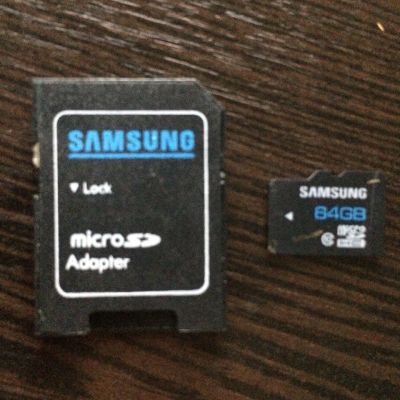 Лот: 6024443. Фото: 1. MicroSD 64gb с адаптером или обмен... Карты памяти