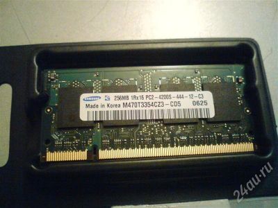 Лот: 269629. Фото: 1. SODIMM DDRII 256Mb Samsung 2шт. Оперативная память
