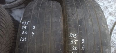 Лот: 24592617. Фото: 1. 2шт. 235-55-20 Bridgestone Dueler... Шины