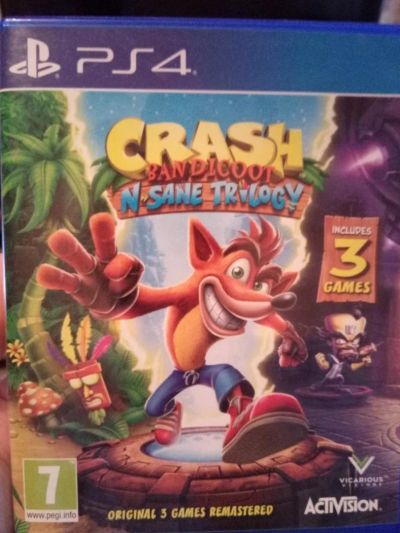 Лот: 10302928. Фото: 1. Crash Bandicoot n. sane trilogy... Игры для консолей