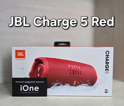 Лот: 24908549. Фото: 1. JBL Charge 5 Red (Новая). Портативные, беспроводные колонки