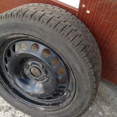 Лот: 8214303. Фото: 1. 4 колеса шины на штампованых дисках... Шины на дисках